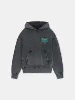 VINTAGE CRYSTAL LOUNGE HOODIE - Black