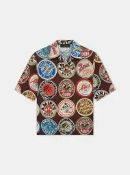 AMIRI COASTERS BOWLING SHIRT - Chocolate