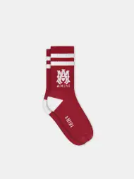 KIDS - KIDS' MA STRIPE SOCKS - Varsity Red(COTTON POLYESTER,Varsity Red)