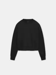 WOMEN - WOMEN'S AMIRI EMBROIDERED CREW - Black