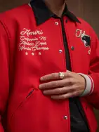 AMIRI PANTHER BOMBER - Varsity Red(WOOL BLEND,Varsity Red)