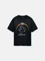 AMIRI CRYSTAL PEGASUS TEE - Black