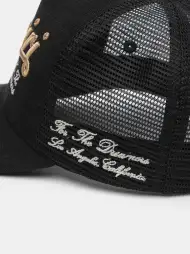 AMIRI GOOD LIFE TRUCKER HAT - Black(CANVAS,BLACK)