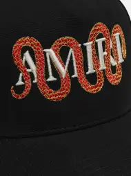 AMIRI SNAKE CANVAS HAT - Black(COTTON,BLACK)