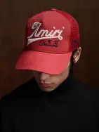AMIRI GOOD LIFE TRUCKER HAT - Deep Red(CANVAS,Deep Red)