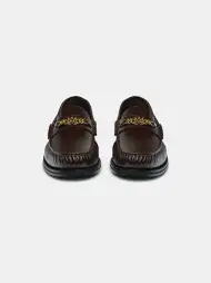 MA CHAIN LOAFER - Brown(SILK,Brown)