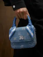 WOMEN - WOMEN'S DENIM BANDANA MICRO MA BAG - Antique Indigo(COTTON,Antique Indigo)