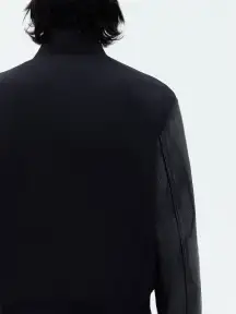 AMIRI STAGGERED VARSITY JACKET - Black(WOOL,BLACK)