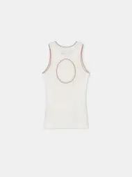 WOMEN - WOMEN'S OPEN BACK TANK - Ivory(VISCOSE,Ivory)