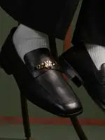 MA SLIP ON LOAFER - Black(SILK,BLACK)