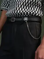 MA 2CM CHAIN BELT - Black Nickel(SILK,Black Nickel)