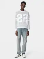 AMIRI 22 CREWNECK - White(EGYPTIAN COTTON,White)