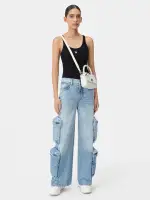 WOMEN - WOMEN'S BAGGY CARGO JEAN - ANTIQUE INDIGO(DENIM,Antique Indigo)