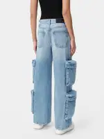WOMEN - WOMEN'S BAGGY CARGO JEAN - ANTIQUE INDIGO(DENIM,Antique Indigo)
