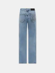 WOMEN - WOMEN'S MA QUAD PATCH SLIM JEAN - Stone Indigo(DENIM,Stone Indigo)