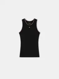 WOMEN - WOMEN'S OPEN BACK TANK - Black