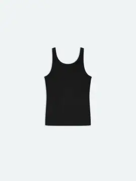 WOMEN - WOMEN'S RIB TANK - Black(COTTON JERSEY,BLACK)