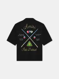 AMIRI POOL CUE BOWLING SHIRT - Black(VISCOSE,BLACK)