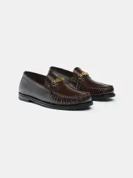 MA CHAIN LOAFER - Brown(SILK,Brown)