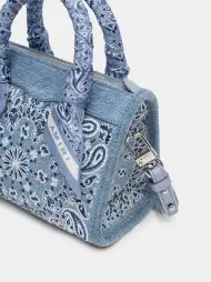WOMEN -  BANDANA MICRO TRIANGLE BAG - True Blue(COTTON,True Blue)