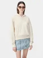 WOMEN - WOMEN'S AMIRI EMBROIDERED HOODIE - Alabaster(COTTON,Alabaster)
