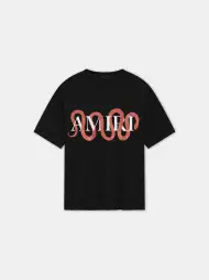 AMIRI SNAKE TEE - Black