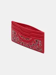 BANDANA CARD HOLDER - Red(SILK,Red)