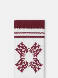 MA QUAD SOCK - Deep Red(COTTON POLYESTER,Deep Red)