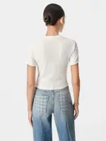 WOMEN - WOMEN'S MA QUAD BABY TEE - Alabaster(COTTON JERSEY,Alabaster)