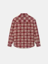WOMEN - WOMEN'S MA QUAD FLANNEL OVERSHIRT - Deep Red(NYLON,Deep Red)