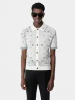 BANDANA POLO - White Blue(EGYPTIAN COTTON,White Blue)
