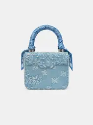 WOMEN - WOMEN'S DENIM BANDANA MICRO MA BAG - Antique Indigo(COTTON,Antique Indigo)