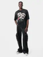 THEATRE MASKS OVERSIZED TEE - Black(COTTON,BLACK)