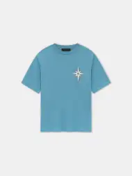 AMIRI STARBURST TEE - Wave Blue