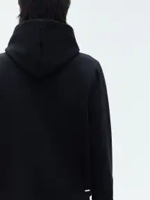 AMIRI STAGGERED LOGO HOODIE - Black(Terry,BLACK)