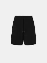 AMIRI CROCHET MESH SHORT - Black