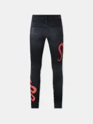 AMIRI SNAKE SKINNY JEAN - Vintage Black(DENIM,Vintage Black)
