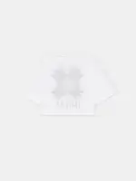 WOMEN - WOMEN'S MA QUAD CRYSTAL CROPPED TEE - White(COTTON JERSEY,White)