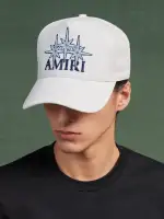 AMIRI STARBURST CANVAS HAT - Ivory(CANVAS,Ivory)