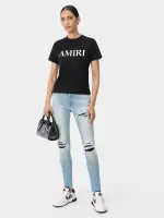 WOMEN - WOMEN'S AMIRI CORE LOGO TEE - Black(COTTON JERSEY,BLACK)