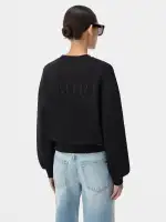WOMEN - WOMEN'S AMIRI EMBROIDERED CREW - Black(COTTON,BLACK)