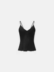 WOMEN - WOMEN'S MA QUAD V NECK CAMI - Black