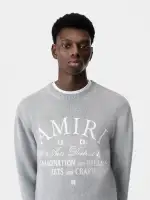 AMIRI ARTS DISTRICT CREW - Grey(EGYPTIAN COTTON,Grey)