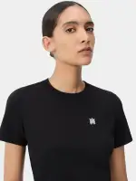 WOMEN - WOMEN'S MA EMBROIDERED BABY TEE - Black(COTTON,BLACK)