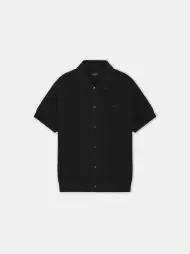 AMIRI CROCHET MESH SHIRT - Black