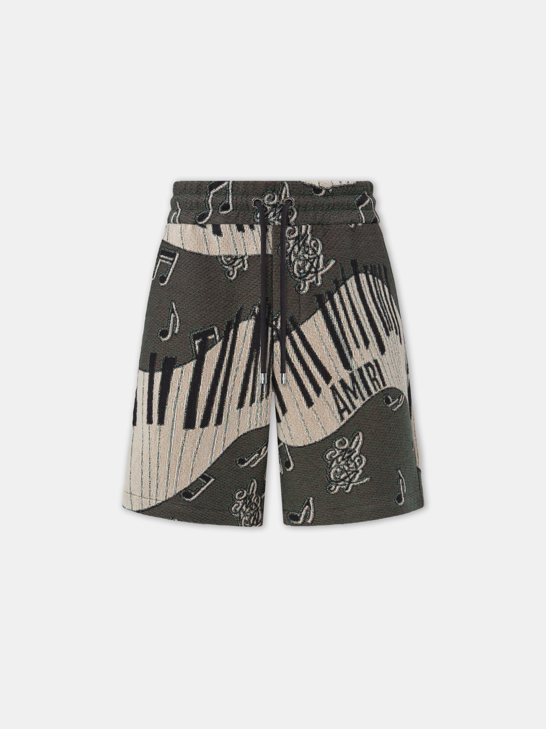 PIANO KEYS TAPESTRY SHORT - Black