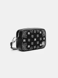 BANDANA EMBROIDERED CAMERA CASE - Black(SILK,BLACK)