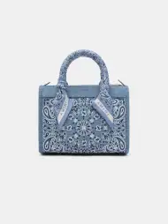 WOMEN -  BANDANA MICRO TRIANGLE BAG - True Blue(COTTON,True Blue)