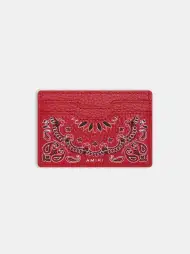 BANDANA CARD HOLDER - Red(SILK,Red)