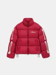 BONES DOWN JACKET - Deep Red